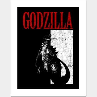godzilla poster Posters and Art